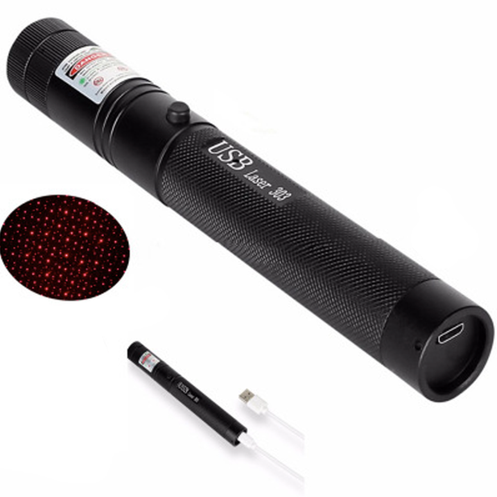 Versatile long-distance laser pointer, rechargeable precision tool for outdoor adventures & utility.