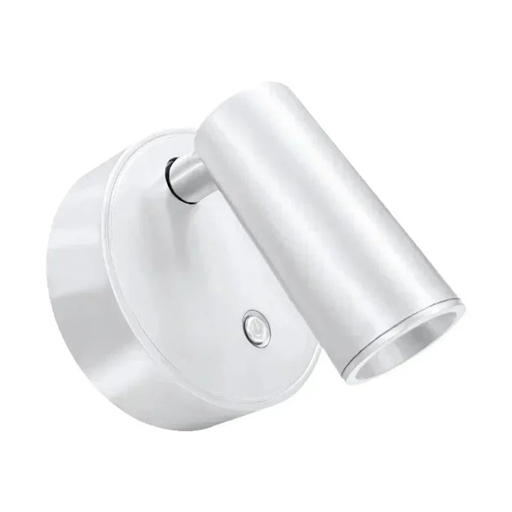 Rechargeable LED wall light with touch control, 360° rotation, magnetic base; compact, sleek design for versatile lighting.