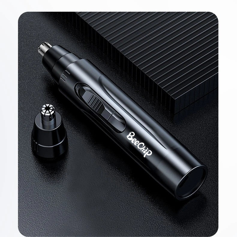 Professional-grade rechargeable nose & ear hair trimmer. Painless hair removal for superior unisex grooming.