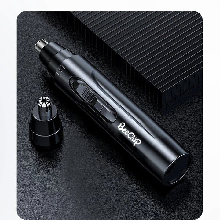 Professional-grade rechargeable nose & ear hair trimmer. Painless hair removal for superior unisex grooming.