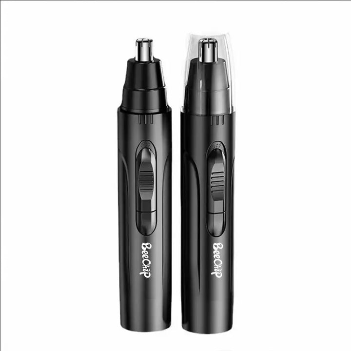 Comprehensive rechargeable nose & ear hair trimmer. Painless hair removal for total unisex grooming.