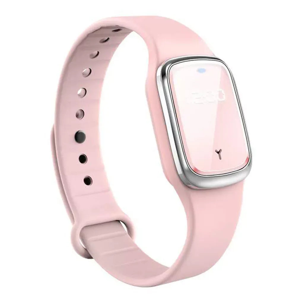 Unisex Ultrasonic Mosquito Repellent Bracelet with LED Display
