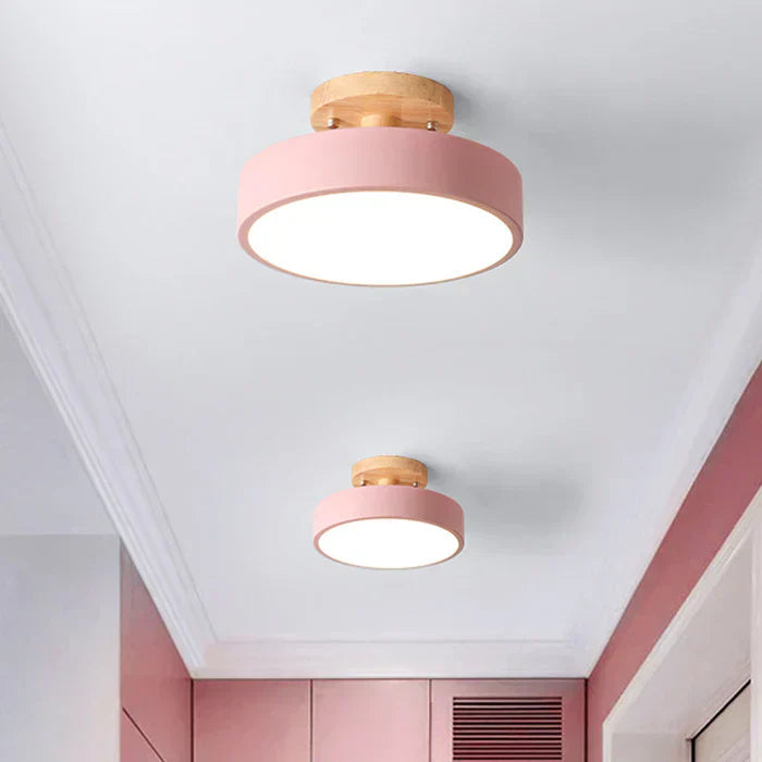 Versatile Scandinavian LED ceiling lamp, offering tricolor lighting for modern home decor, energy-efficient and stylish.
