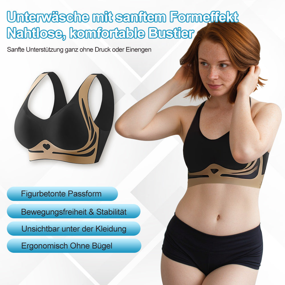 Soft, breathable nylon seamless bra offering wire-free comfort and gentle lift.
