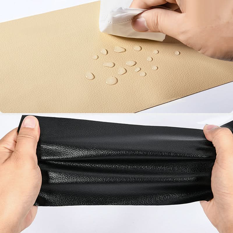 Strong, durable self-adhesive patch for long-lasting car seat, sofa & furniture tear repair.