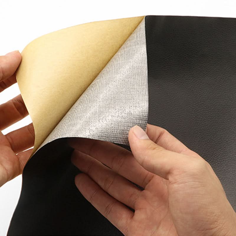 Versatile self-adhesive patch for repairing car seats, sofas, bags & home upholstery.