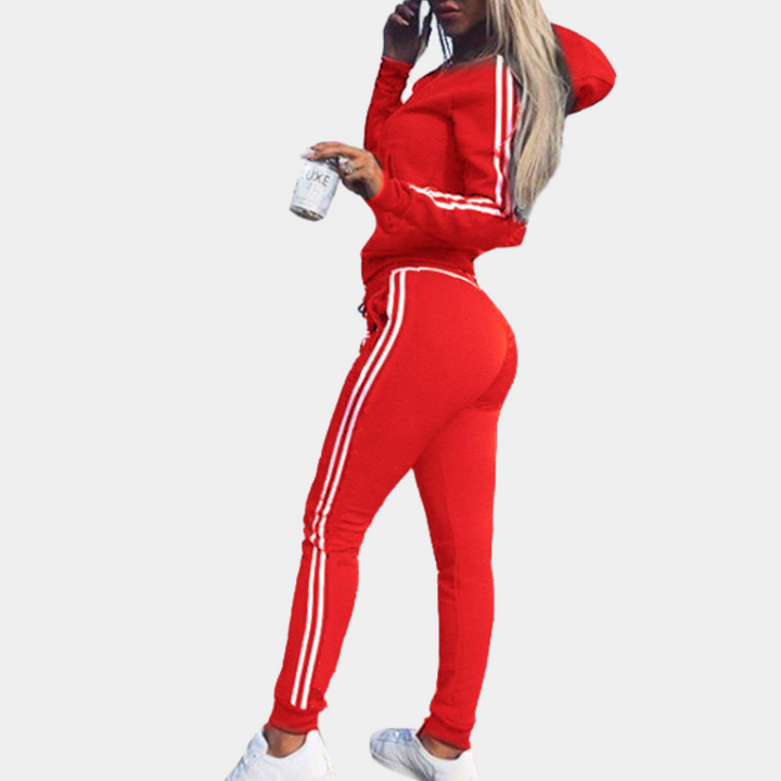 Soft Sienna women's loungewear set. A stylish hoodie and jogging pants for ultimate comfort & casual fashion.