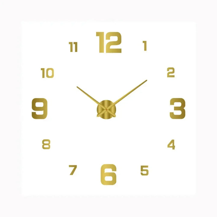 Minimalist wood grain wall clock, silent, rustic farmhouse style for modern home decor.