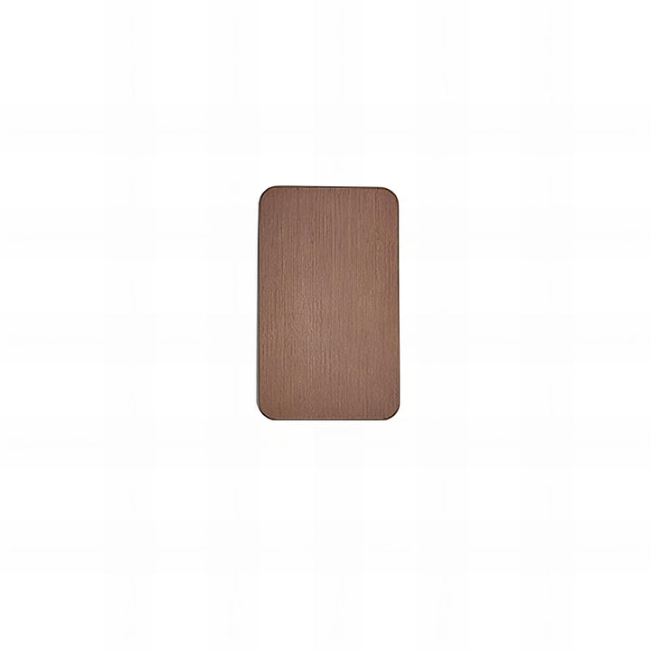 "Sleek indoor LED wall lamp with a modern rectangular design, featuring smooth finishes and warm illumination for elegant dec