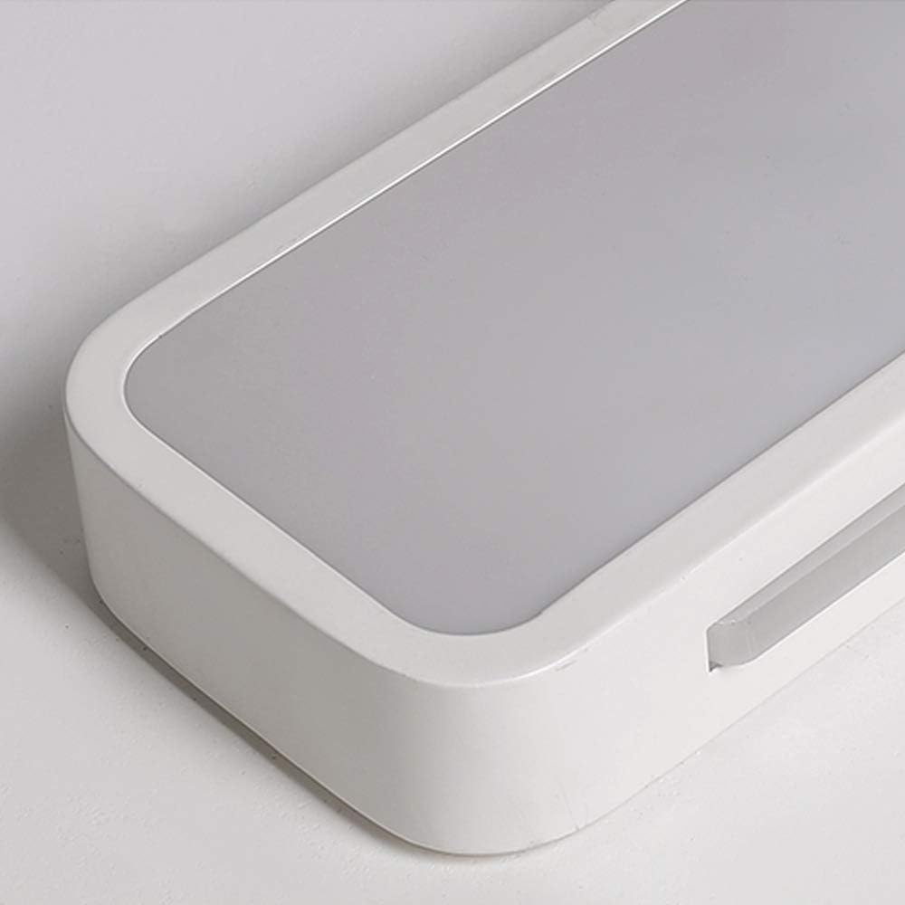 "Sleek minimalist linear LED ceiling light with iron and acrylic design, perfect for modern homes, available in three sizes."