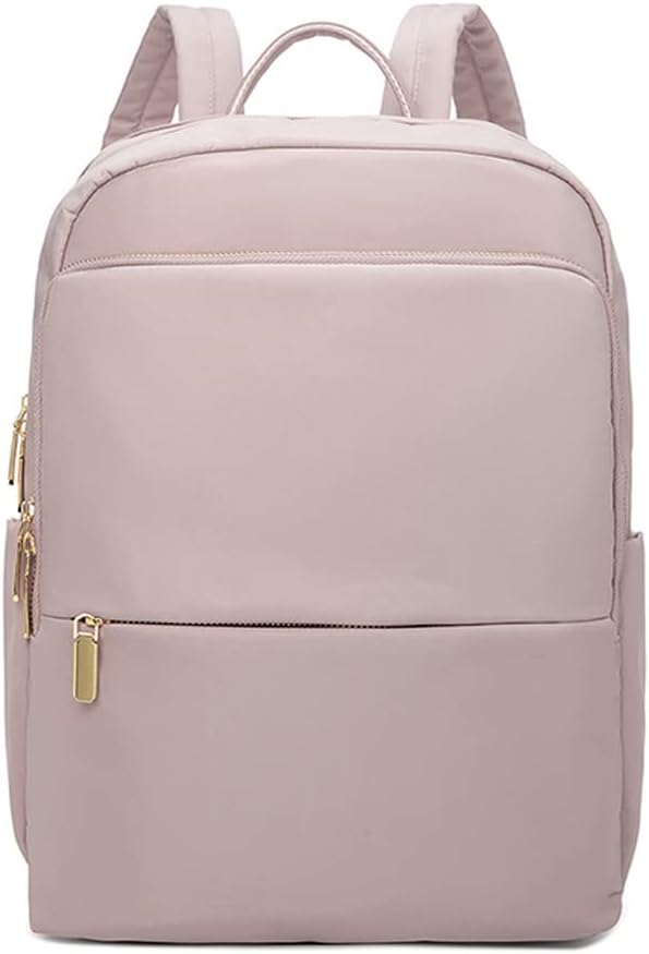 Adjustable straps on the sleek women's waterproof laptop backpack, designed for comfort.