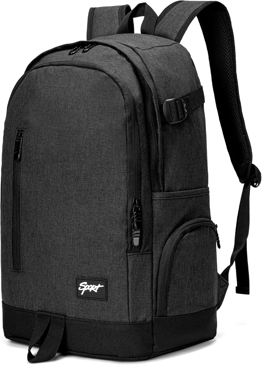 Slim 15.6" laptop backpack for travel & work. Features multiple organizer pockets for tech storage.