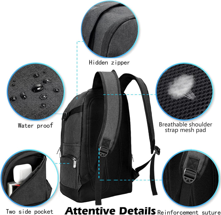 Lightweight 15.6" laptop backpack. Slim design, great for school, travel, and organizing tech gear.