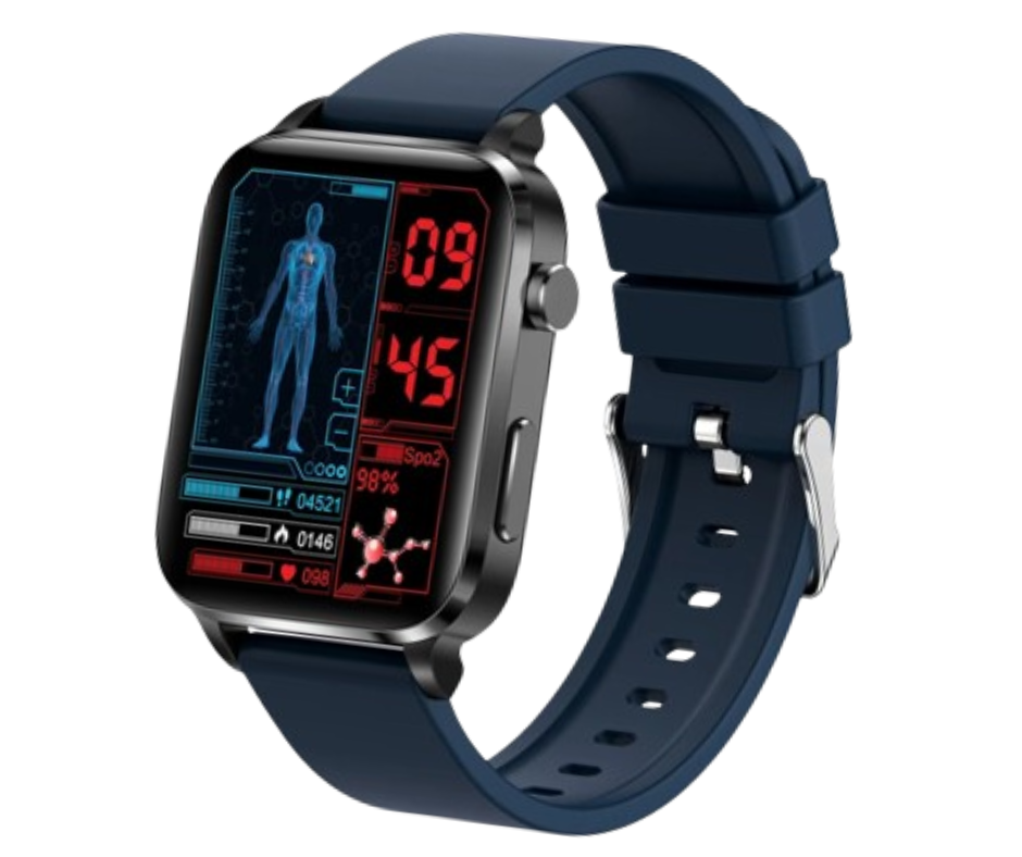 Smartwatch for blood sugar monitoring, stylish design, health management features, non-invasive glucose tracking, various col
