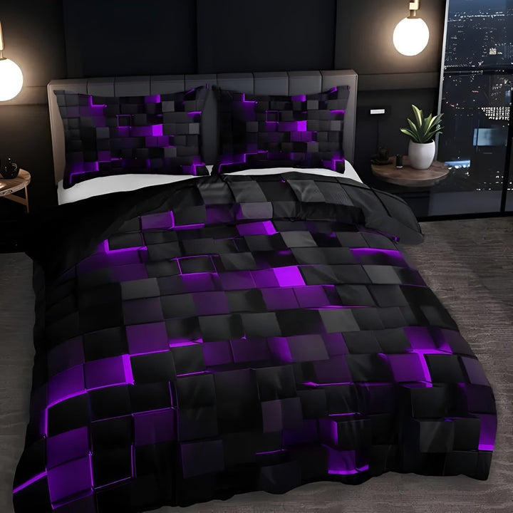Soft luxury microfiber duvet cover set, perfect for a cozy bedroom and supreme comfort.