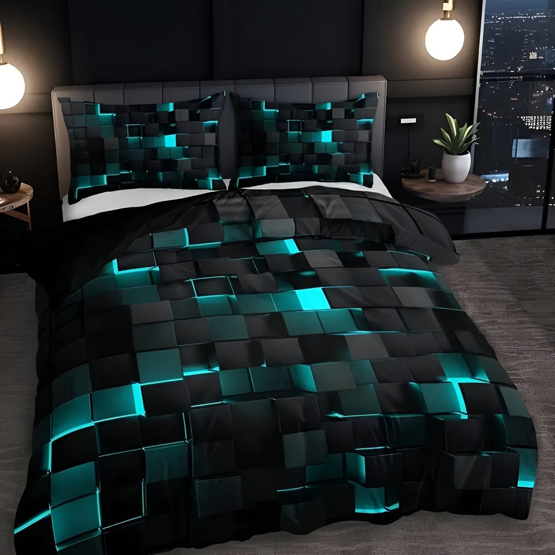 Plush microfiber luxury duvet cover set, offering supreme comfort and soft easy-care bedding.