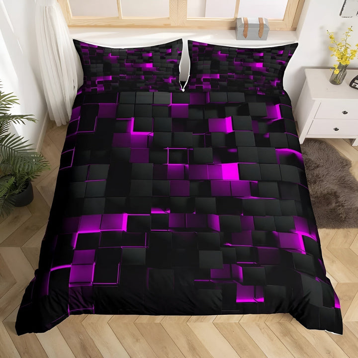 Indulge in supreme comfort with this soft luxury microfiber duvet cover bedding set. Easy to care for.