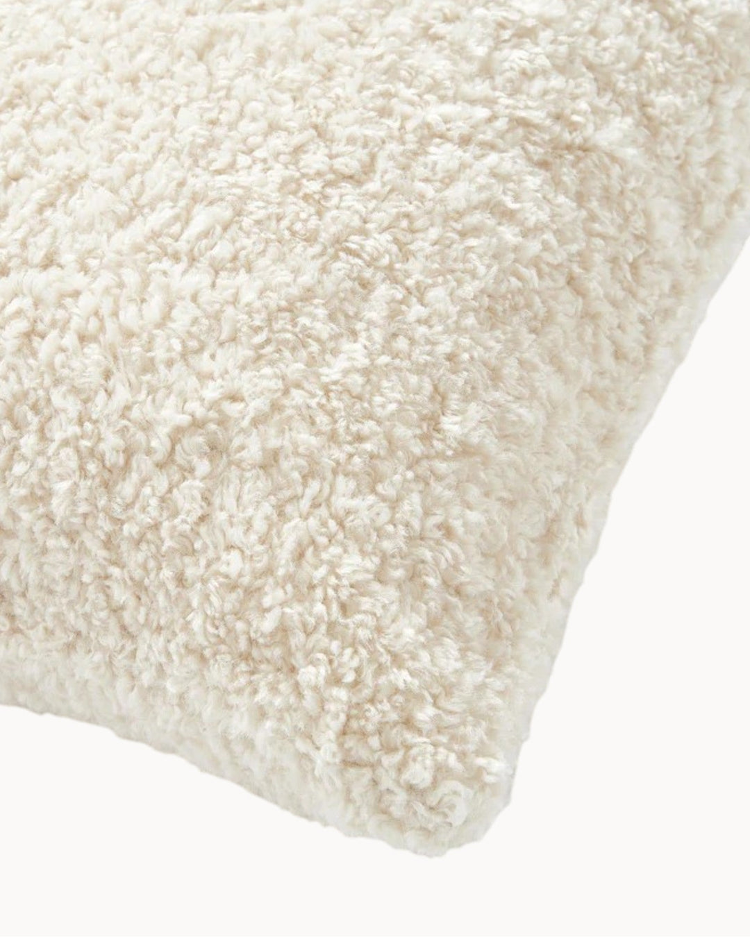 Inviting plush teddy cushion cover, high-quality, soft and fluffy for a comfortable living room.