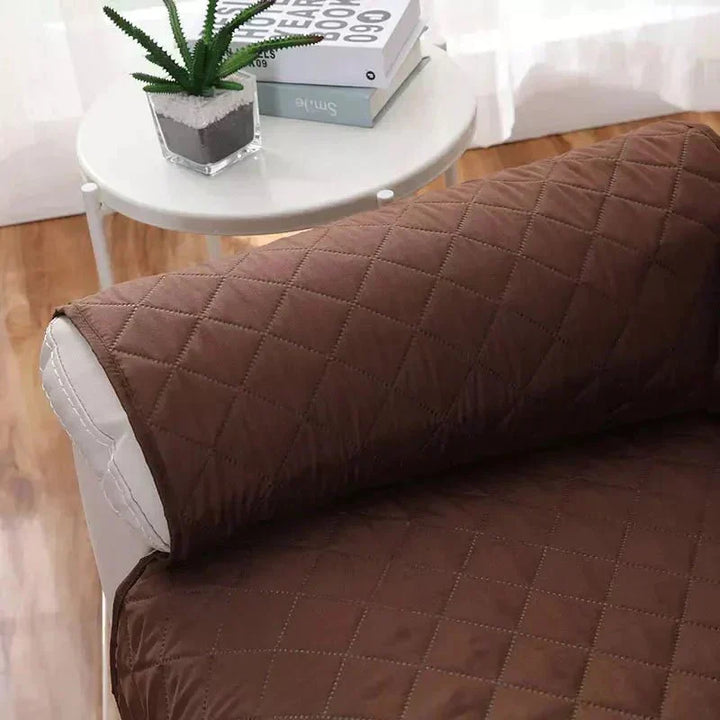 Anti-slip armchair cover, snug fit for living room chairs, ultimate protection.