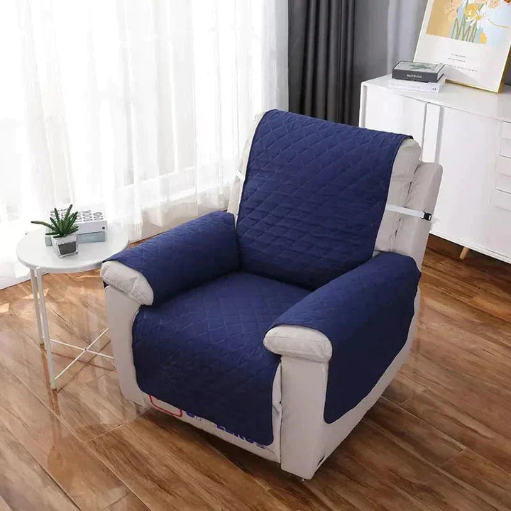 Home furniture protector, stretch armchair slipcover in various colors.