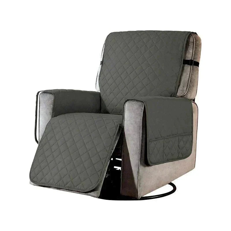 Multi-color stretch slipcover, transforms armchairs, soft fabric home decor.