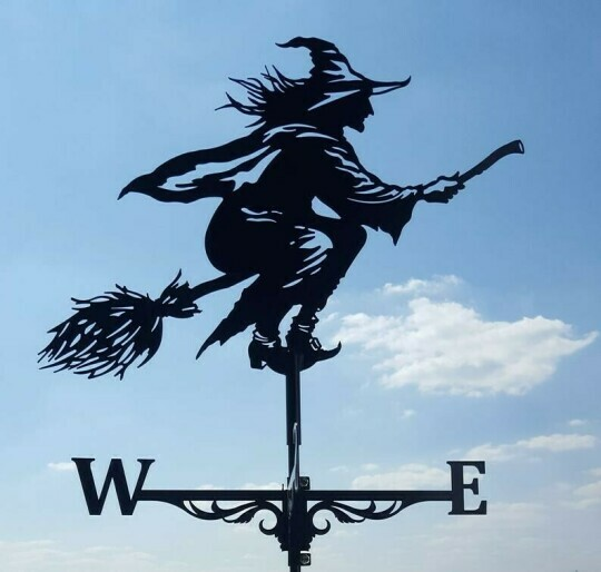 Eye-catching garden weather vane for roof or yard. Decorative wind direction indicator & outdoor accent piece.