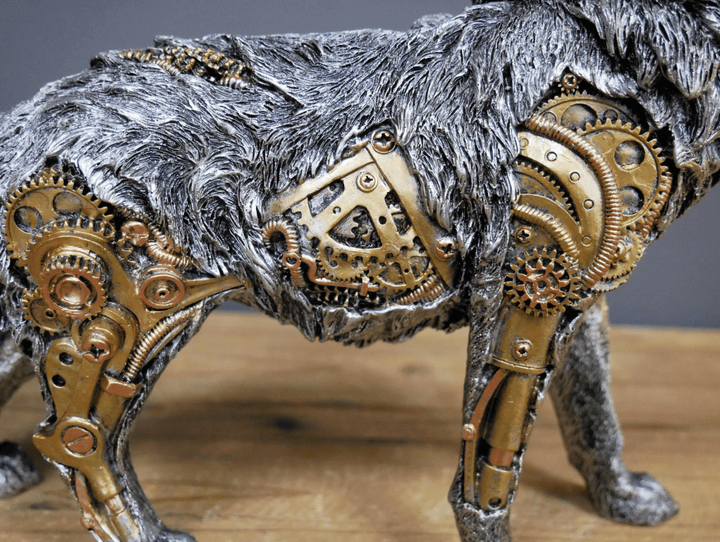 Steampunk Animal Sculptures: Dragon, Elephant, Gorilla Figurines for Home & Office Decor