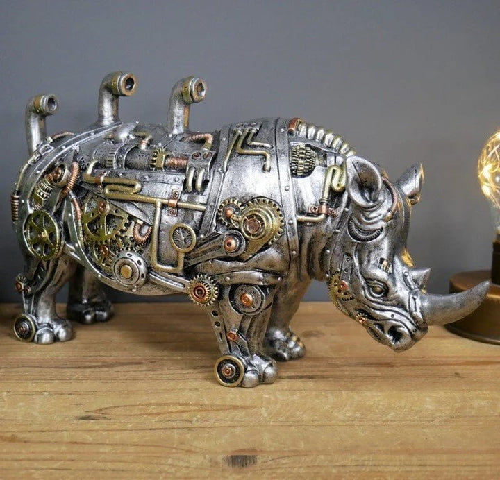 Steampunk Gorilla Figurine, Intricate Animal Sculpture for Stylish Home & Office Decor