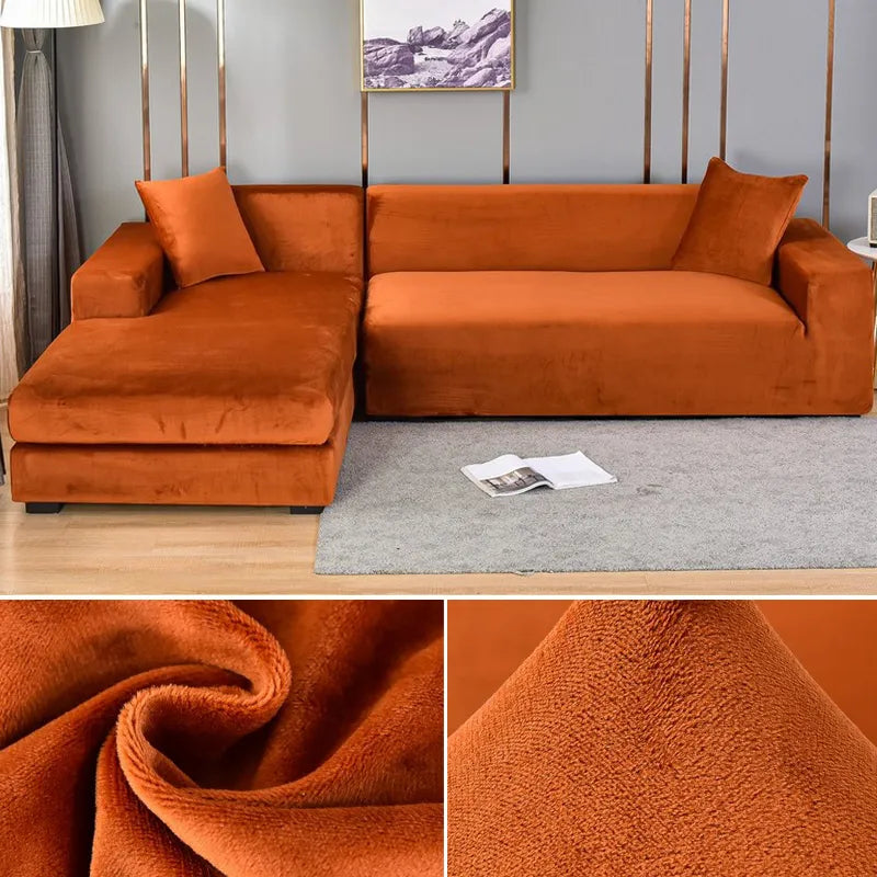 Elastic Furniture Protector: Washable sofa cover with universal fit. Modern & durable slipcover.