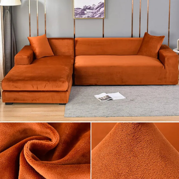 Elastic Furniture Protector: Washable sofa cover with universal fit. Modern & durable slipcover.