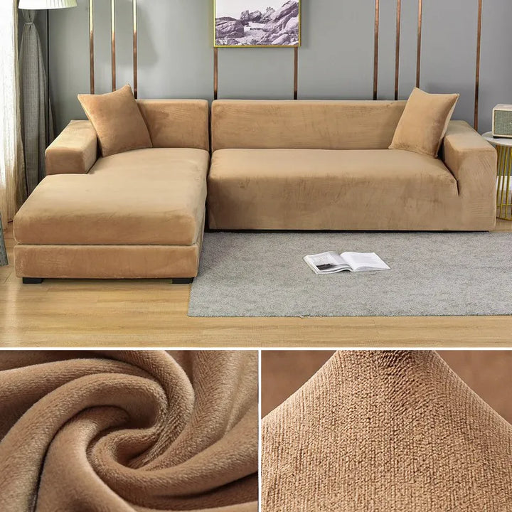 Sofa Slipcover for Protection: Washable, stretch-fit, & pet-friendly. Enhances living room decor.