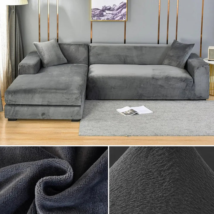 Elastic Couch Cover: Washable & pet-friendly. Stretch-fit design for ultimate furniture protection.