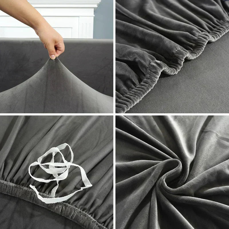Stain-Resistant Sofa Slipcover: Washable, stretch-fit, & universal. Enhances home decor.
