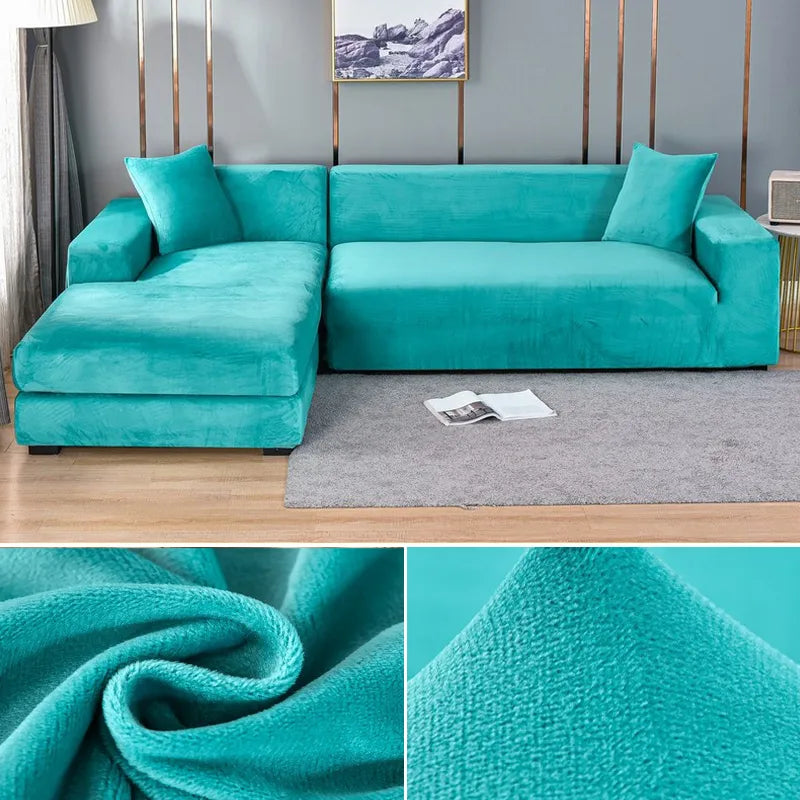 Pet-Friendly Sofa Cover: Elastic, stain-resistant couch protector. Washable & modern living room decor.