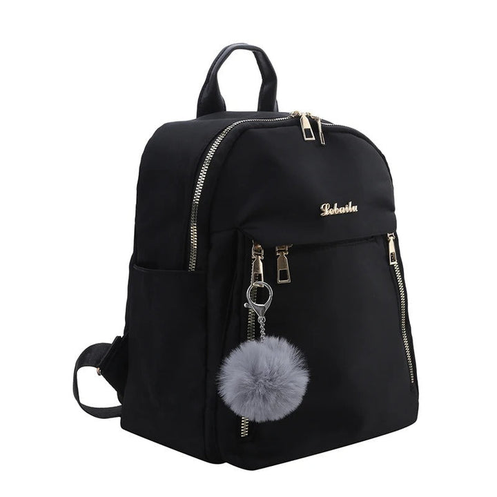 Functional women's PU leather travel backpack, ideal for adventures with ample storage & sturdy design.