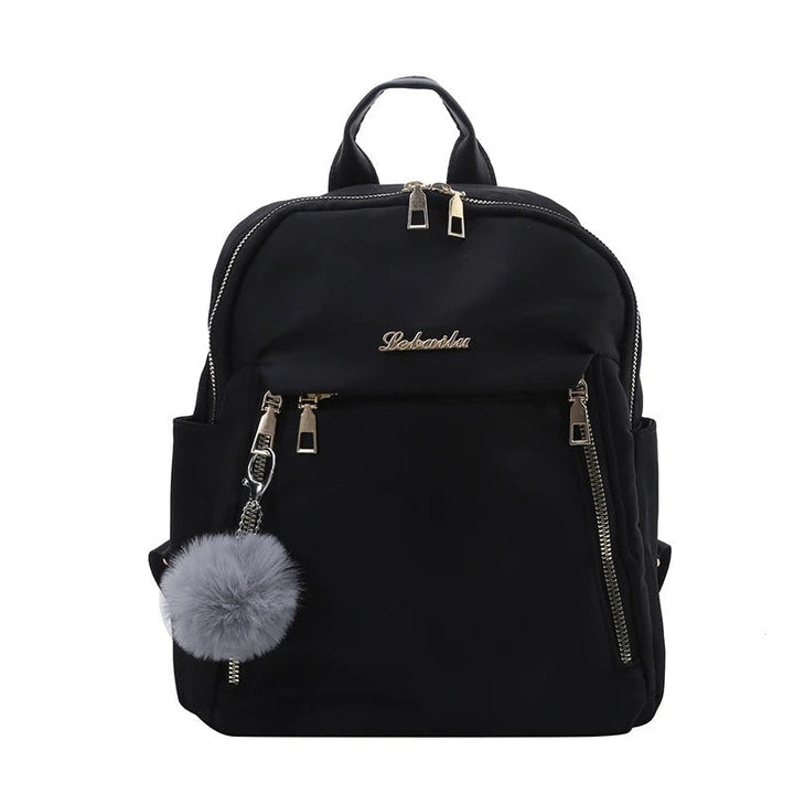Versatile women's PU leather daily backpack, chic and practical for work, school, or casual outings.