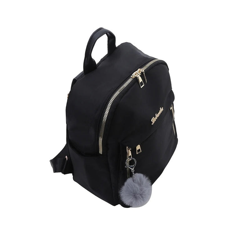 Fashionable women's PU leather shoulder bag worn comfortably, a chic accessory for any urban explorer.