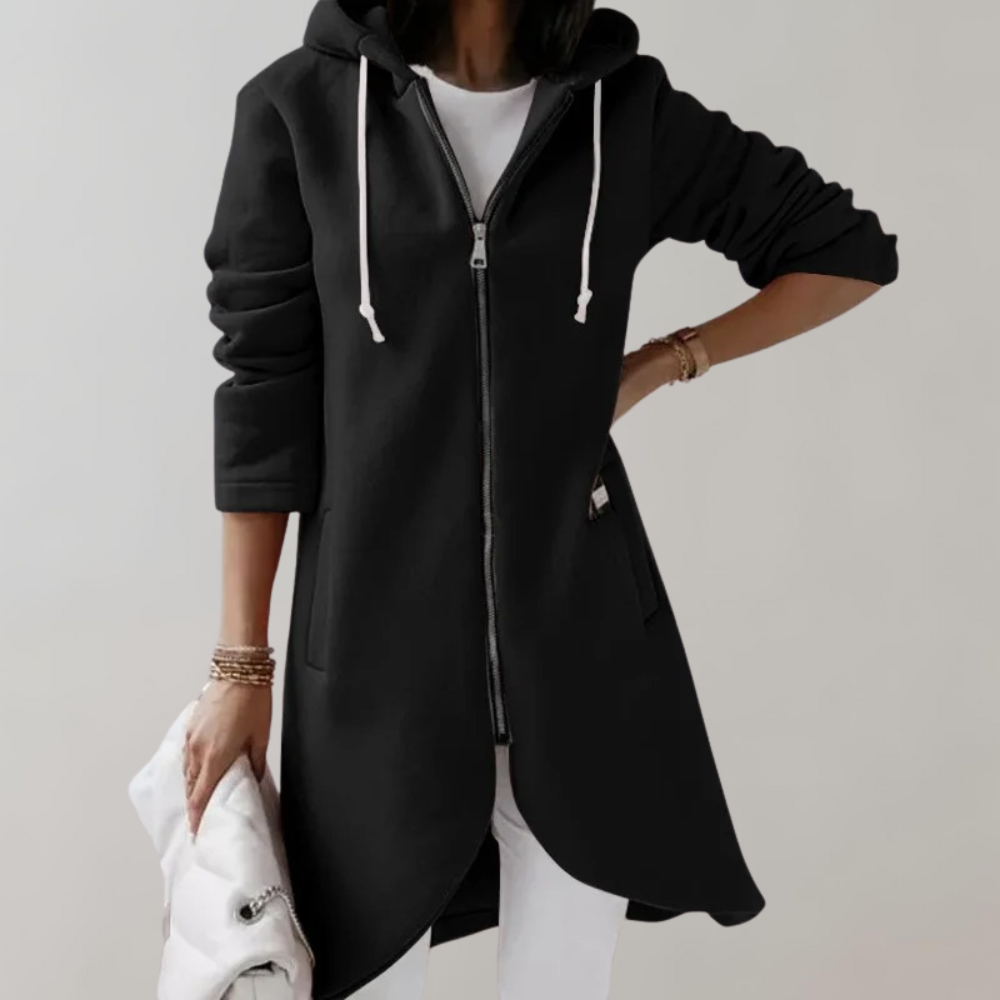 Stylish Elara women's cardigan, versatile long-sleeve sweater for all seasons & casual everyday comfort.