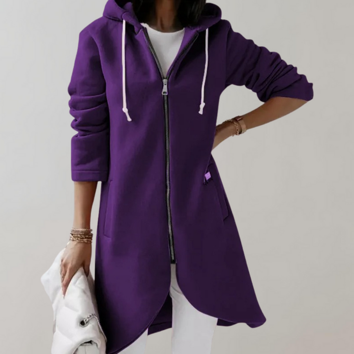 Chic women's Elara cardigan, a stylish long-sleeve top offering everyday comfort & versatility.