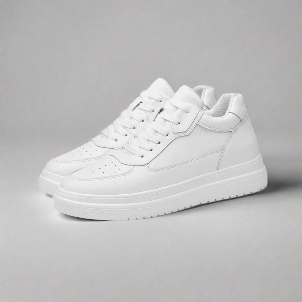 Stylish men's sneakers with discreet height-increasing lift. Perfect for a casual, confident look.
