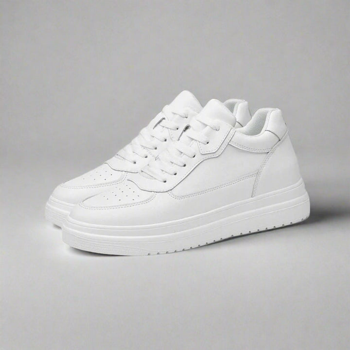 Stylish men's sneakers with discreet height-increasing lift. Perfect for a casual, confident look.
