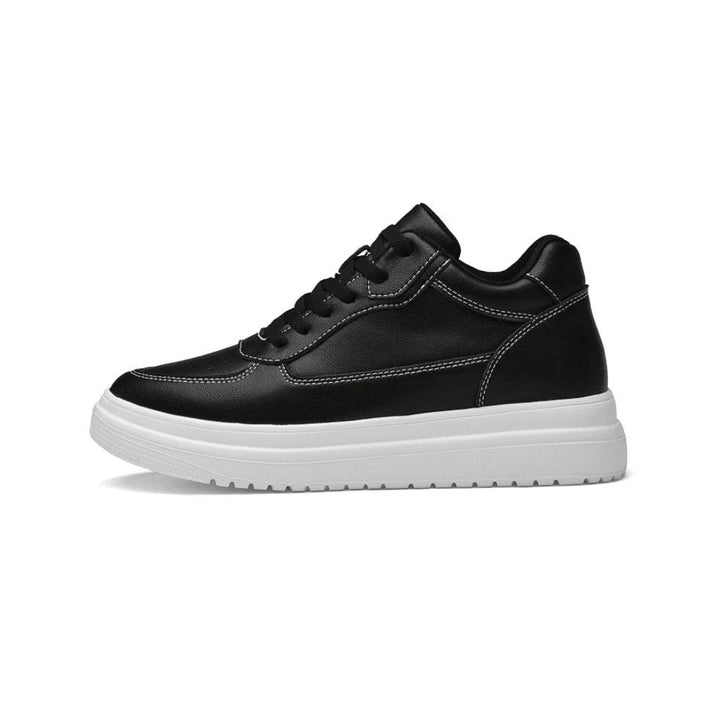 Men's casual sneakers with invisible height increase. Enjoy subtle lift & all-day comfort for any occasion.