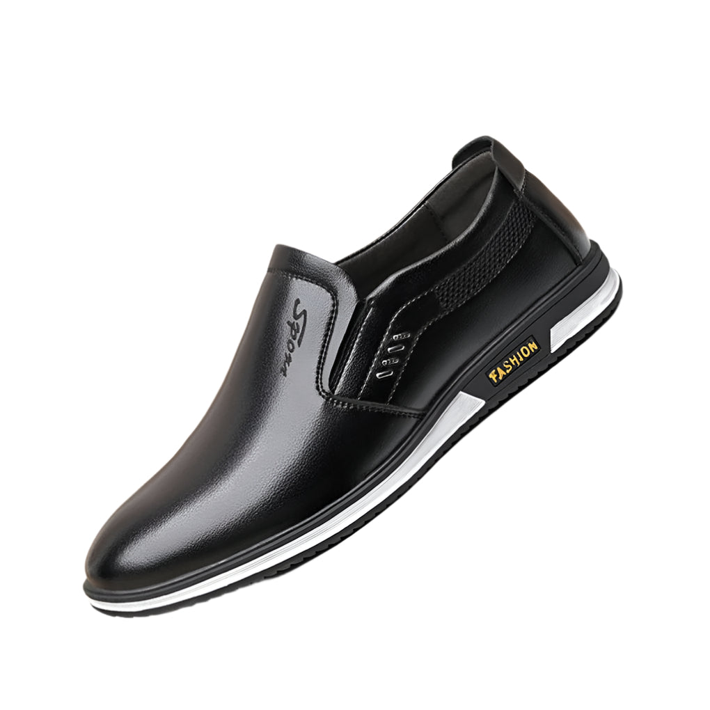 Comfortable men's formal dress shoes. Classic design, perfect for business or smart casual outfits. High-quality footwear.