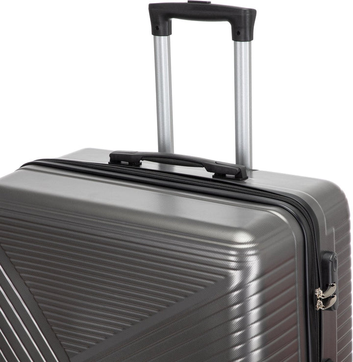 Valencia hard shell carry-on luggage with TSA lock and 360° spinner wheels for secure, effortless travel.