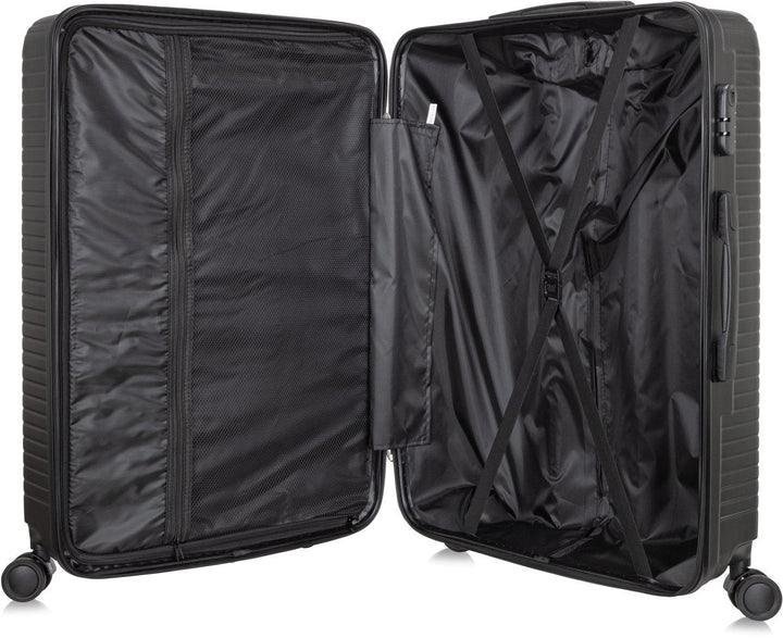 Unisex Valencia carry-on travel suitcase, a stylish weekend bag with hard shell, spinner wheels & TSA lock for security.