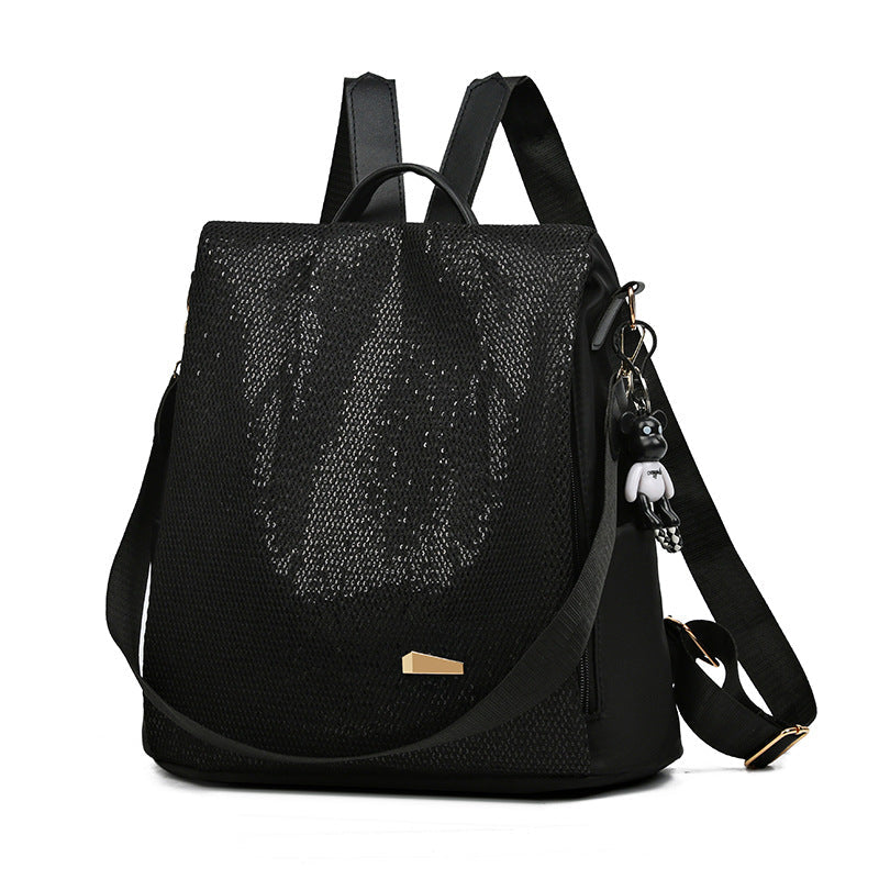 Practical women's anti-theft backpack, water-resistant, ensures security & organization for everyday adventures.