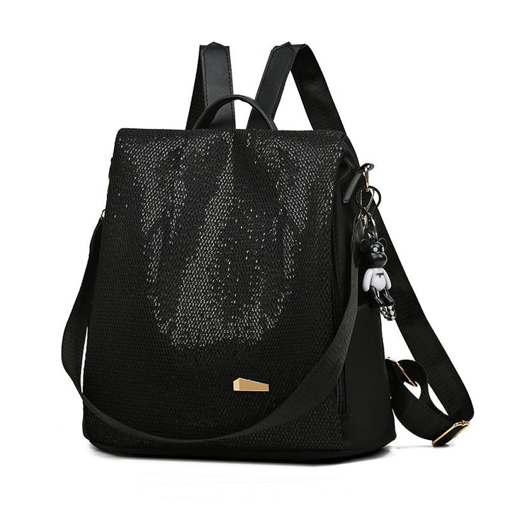 Practical women's anti-theft backpack, water-resistant, ensures security & organization for everyday adventures.
