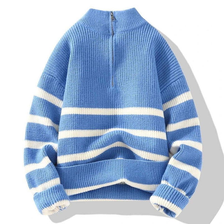 Comfortable women's soft knitted V-neck sweater, long sleeve, ideal for casual wear & layering piece.