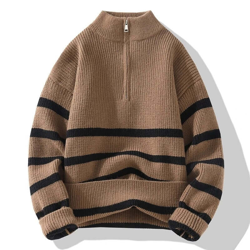 Women's warm knitted V-neck sweater, long sleeve, a cozy essential for chilly fall and winter days.