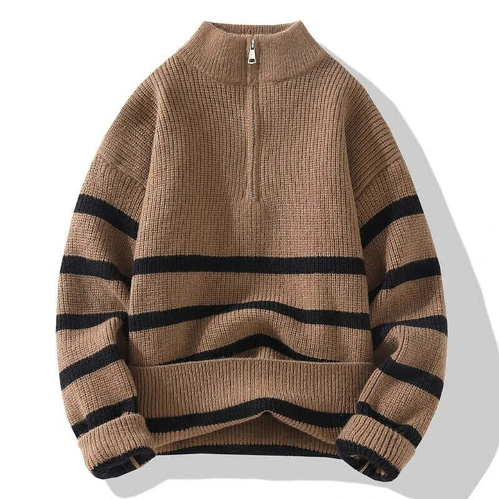 Women's warm knitted V-neck sweater, long sleeve, a cozy essential for chilly fall and winter days.
